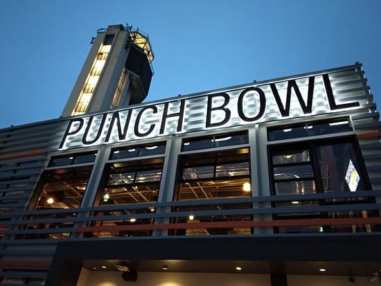 Punch Bowl Social happy hour in Denver